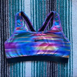 Purple Rainbow Nike Sports Bra